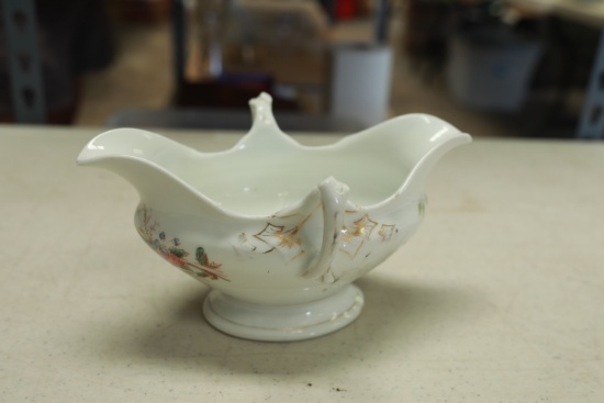 Porcelain Double Handled Gravy Boat