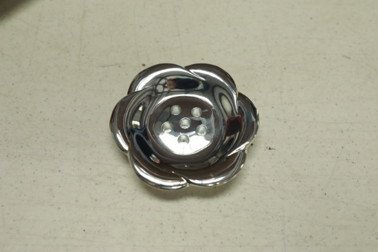 Dansk Silver Plate Flower Dish In Box