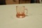Miniature Pinkn Depression Glass Mug