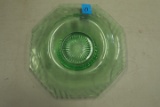 Green Depression Glass Bowl