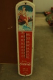 Vintage Metal Coca Cola Thermometer