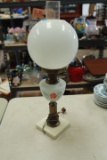 Brass & Glass Hurricane Lamp