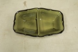 Vintage La Mancha Green Divided Bowl