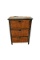 Wood Storage Shelf with Wicker Drawers