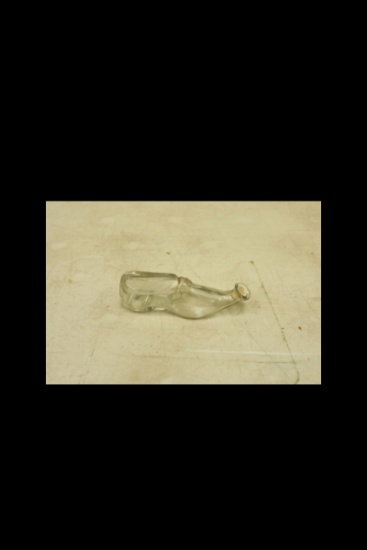 Antique Glass Perfume Bottle Shaped Like a Shoe