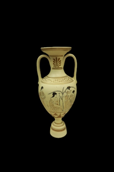Modern Decorative Vase in The Greek Amphora Style