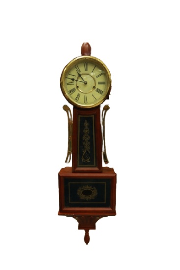 Modern Banjo Time & Strike Wall Clock