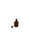 Antique Metal Cased Glass Flask