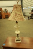 Alabaster & Brass Table Lamp