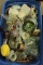 Box of Assorted Glassware & Collectibles