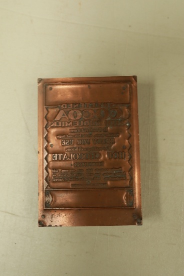 Advertisement Printing Block
