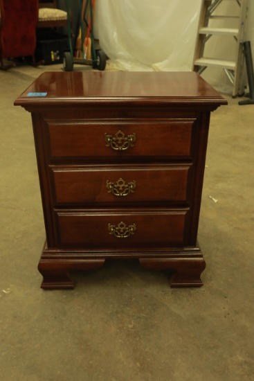 American Drew Cherry 3 Drawer Nightstand