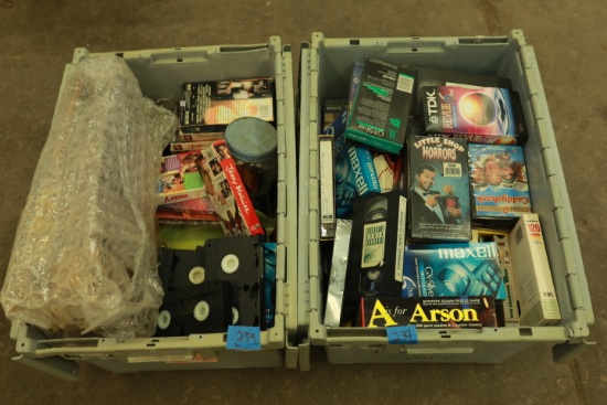 2 Boxes of VHS Movies
