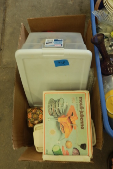 Box of Assorted Household Items