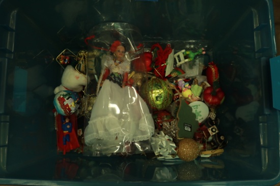 Box of Assorted Christmas Décor