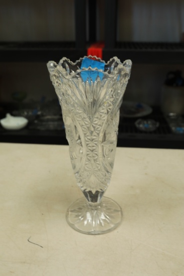 Crystal Vase with Bird Pattern