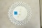 Reticulated Antique Milk Glass Plate