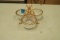 Divided Condiment Dish with Gold Trim