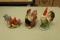 3 Chicken Figurines