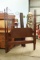Dark Mahogany Full Size Poster Bed with Rails