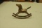 Brass Rocking Horse Collectible
