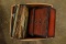 Box of Vintage Records & Jewelry Box