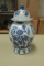 Asian Blueware Ginger Jar