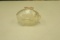 Small Amber Glass Piggy Bank