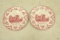 2 Johnson Bros Old British Castle Plates