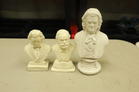 3 Resin Busts