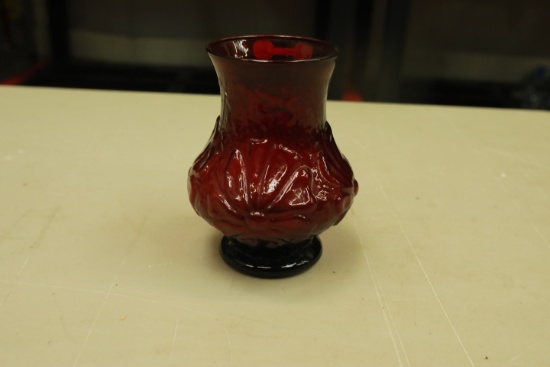 Ruby Glass Vase