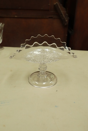 Pressed Glass Compote