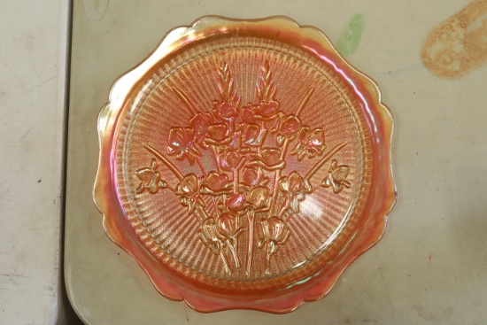 Iris & Herringbone Plate