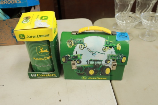 John Deere Lunch Box & 60 Coasters