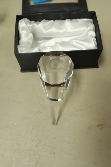 Oleg Cassini Crystal Bottle Stopper