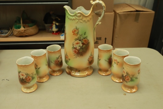 RS Prussia Porcelain Lemonade Set