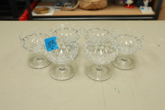 6 American Fostoria Sherbets