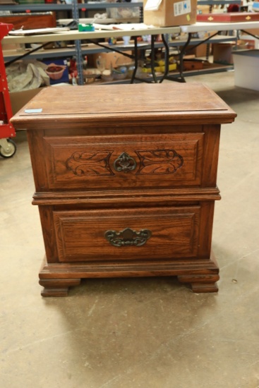 Sumter Furniture Oak 2 Drawer Nightstand