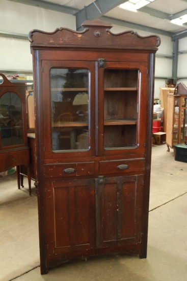 Antique Oak Kitchen Cabinet
