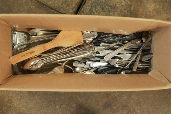 Box of Assorted Flatware