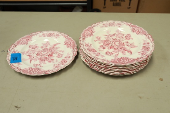 9 Crown Ducal English Plates