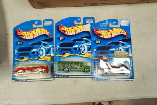 3 Hot Wheels in Original Packages