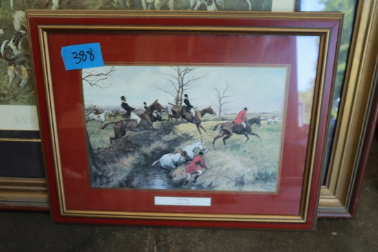 Full Cry Framed Fox Hunting Print