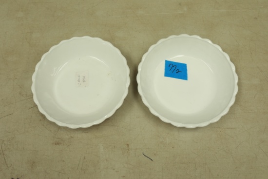2 Milk Glass Bowls
