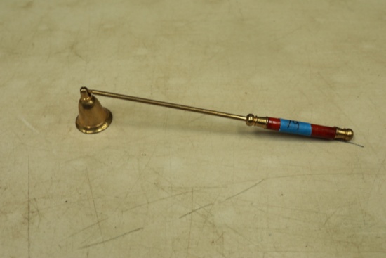 Brass & Wood Candle Snuffer