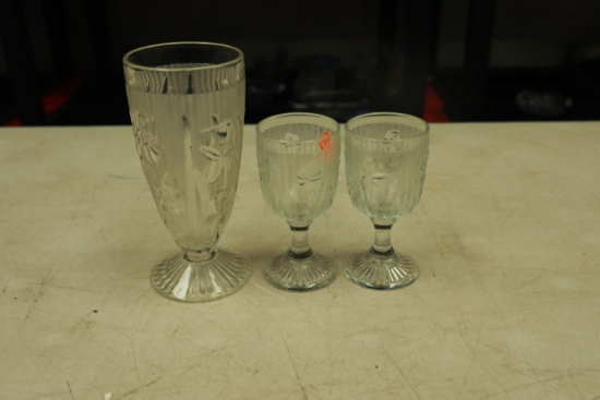 3 Iris & Herringbone Stems