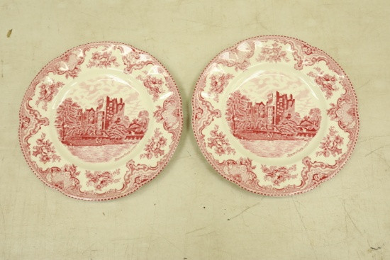 2 Johnson Bros Old British Castle Plates