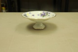 Violet Pattern Porcelain Compote