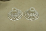 Pair of Moonstone Candle Holders