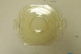 Amber Depression Glass Plate